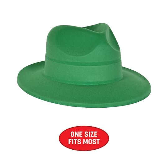Beistle Adult Green Velour Fedoras, 5ct.